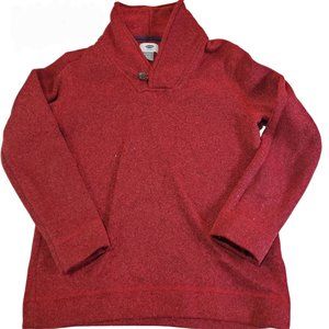 Boys size large 10-12 Old Navy red sweater long sleeve